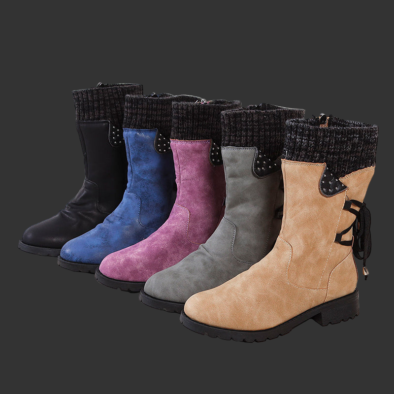 Women Winter Boots Mid-Calf Snow Boots