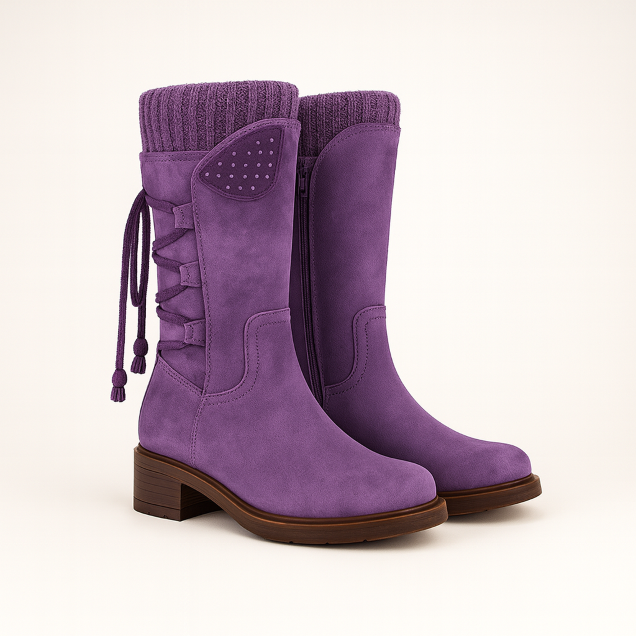 Women Winter Boots Mid-Calf Snow Boots